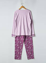 Pyjama violet SENORETTA pour femme seconde vue