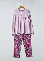 Pyjama violet SENORETTA pour femme seconde vue