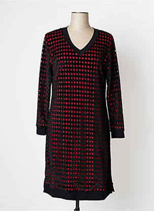 Robe mi-longue manches longues manches longues rouge MERI & ESCA femme