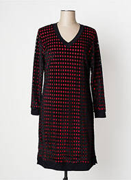 Robe mi-longue manches longues manches longues rouge MERI & ESCA femme