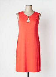Robe mi-longue sans manche sans manche orange PAUSE CAFE femme