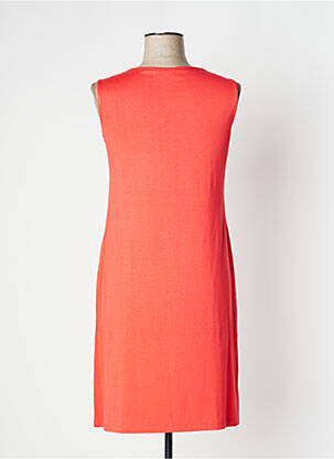 Robe mi-longue sans manche sans manche orange PAUSE CAFE femme