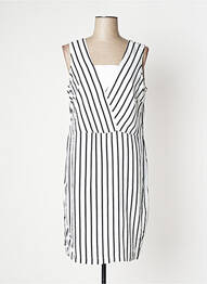 Robe mi-longue sans manche sans manche noir PAUSE CAFE femme