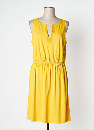 Robe mi-longue sans manche sans manche jaune MEXX femme
