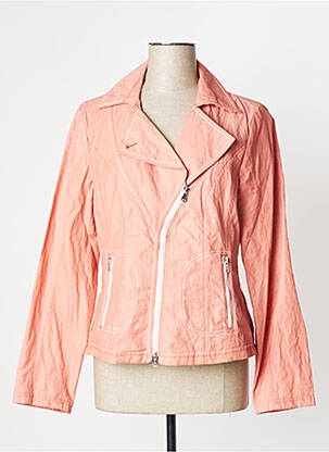Veste casual col tailleur orange CONCEPT  K femme
