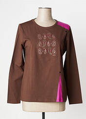 T-shirt marron THALASSA pour femme seconde vue