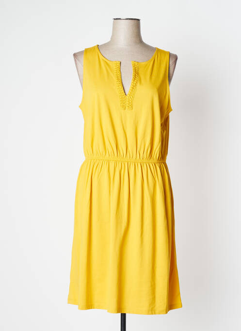 Robe mi-longue sans manche sans manche jaune MEXX femme