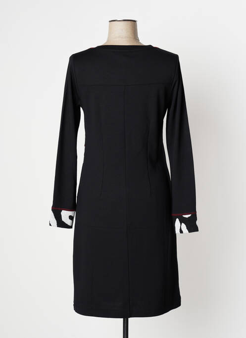 Robe mi-longue noir DOLCEZZA pour femme