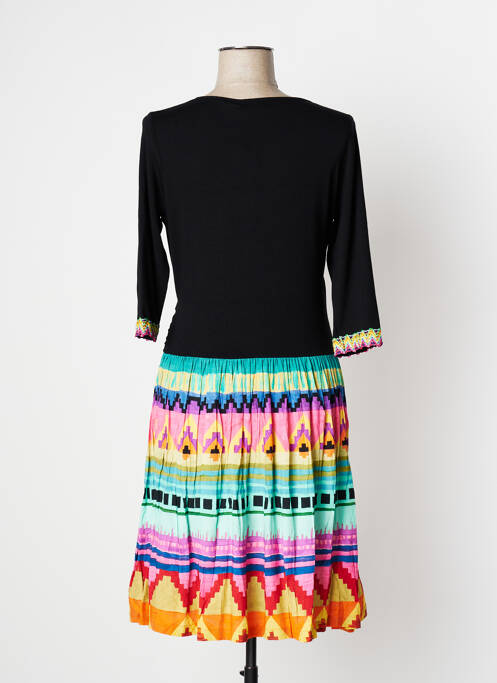 Robe mi-longue noir PAUL BRIAL pour femme