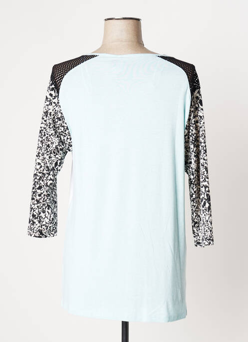 T-shirt bleu PAUSE CAFE pour femme