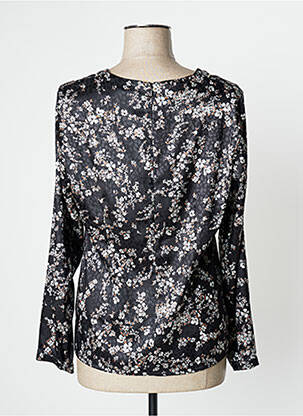 Blouse imprimé fleurs manches longues noir PAUSE CAFE femme
