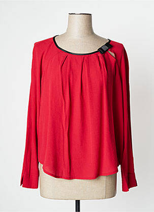 Blouse col rond manches longues rouge PAUL BRIAL femme