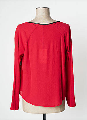 Blouse col rond manches longues rouge PAUL BRIAL femme