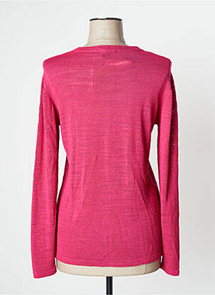 Gilet manches longues coupe cintrée rose SURKANA femme
