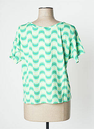 T-shirt stretch manches courtes vert SURKANA femme