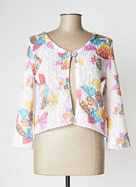 Gilet manches longues manches 3/4 blanc TELMAIL femme