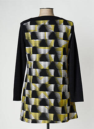 Pull tunique stretch manches longues jaune MARBLE femme