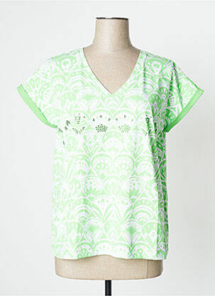 T-shirt vert LEO & UGO pour femme