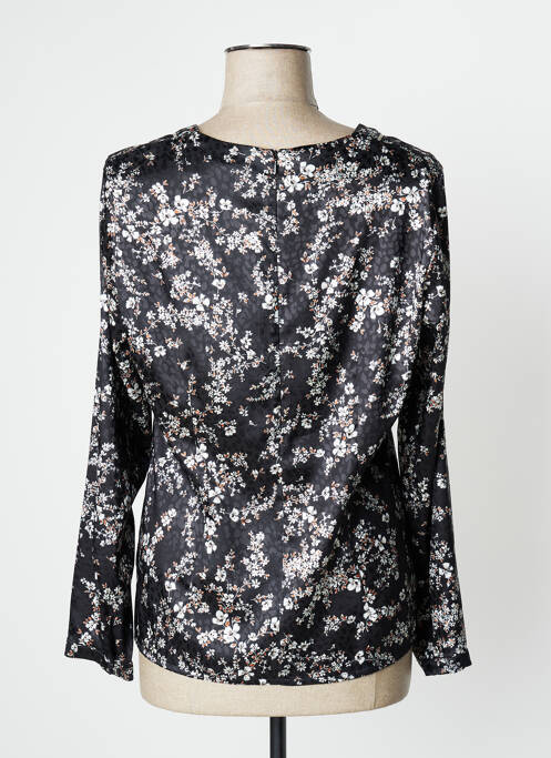 Blouse imprimé fleurs manches longues noir PAUSE CAFE femme