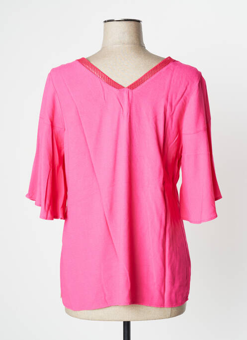Blouse manches courtes manches courtes rose MAE MAHE femme
