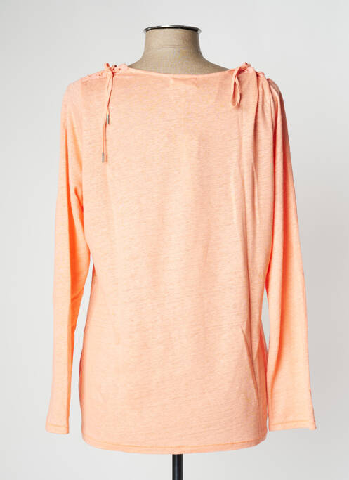 T-shirt manches longues manches longues orange FLEUR DE SEL femme