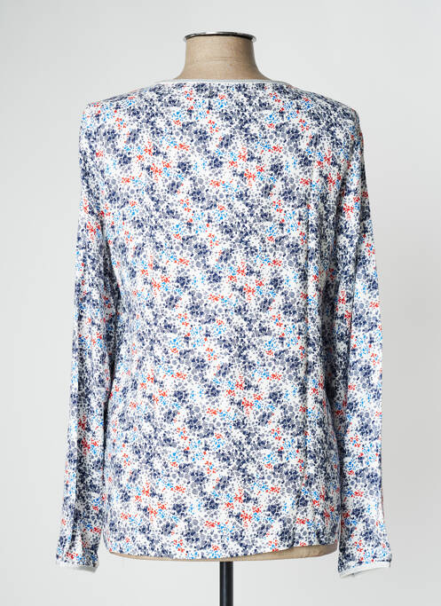 Blouse col rond manches longues bleu MAE MAHE femme