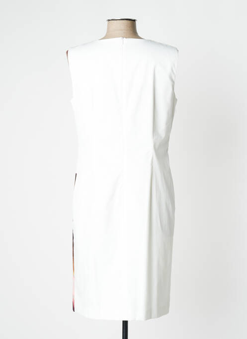 Robe mi-longue blanc PAUSE CAFE pour femme
