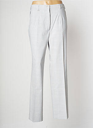Pantalon droit stretch taille haute gris RICHY femme