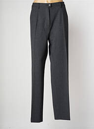 Pantalon droit fermeture zippée sous rabat boutonné taille normale gris KIPLAY femme