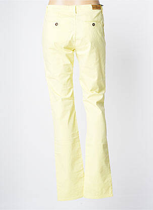 Pantalon chino tissage popeline taille normale jaune IMPAQT femme