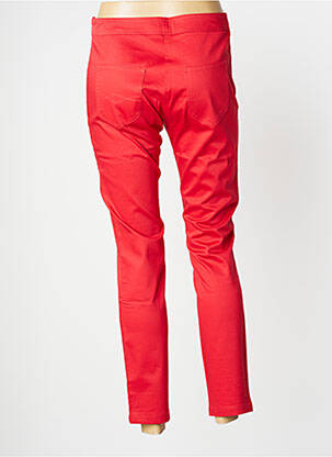 Pantalon 7/8 tissage popeline taille normale rouge PAUL BRIAL femme