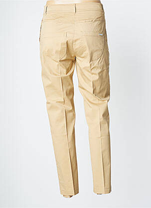 Pantalon chino tissage popeline taille normale beige MAE MAHE femme