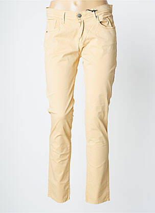 Pantalon slim tissage popeline taille normale beige IMPAQT femme