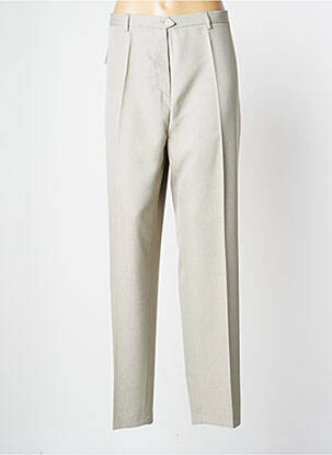 Pantalon droit taille élastique taille normale vert NOLWENN femme