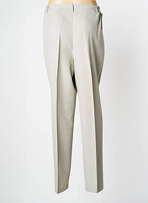 Pantalon droit taille élastique taille normale vert NOLWENN femme