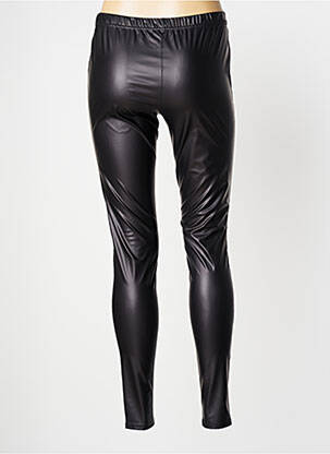 Legging effet matière satinée taille normale noir AKELA KEY femme