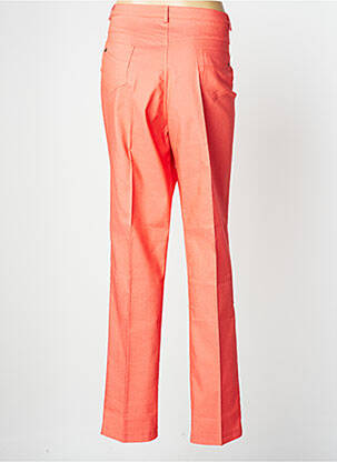 Pantalon slim taille élastique taille normale orange TWEF femme
