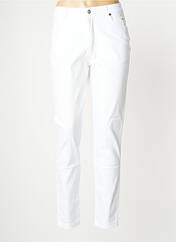 Pantalon slim blanc MARBLE pour femme seconde vue