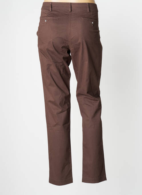 Pantalon chino marron EL INTERNATIONALE pour femme