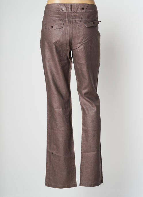 Pantalon droit marron THALASSA pour femme