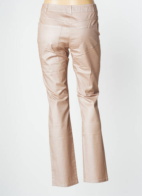 Pantalon slim marron UN POINT C EST TOUT femme