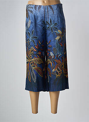 Pantacourt bleu PAUL BRIAL femme