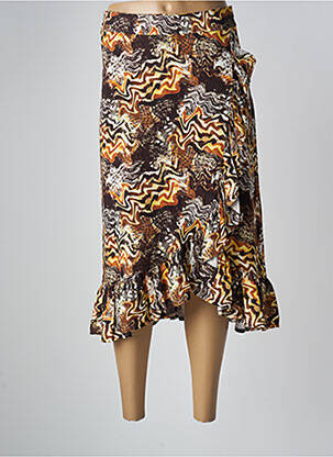Jupe mi-longue marron MEXX femme