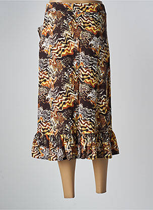 Jupe mi-longue marron MEXX femme