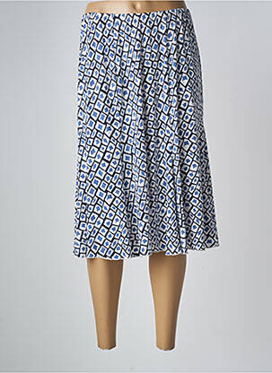 Jupe mi-longue bleu TELMAIL femme