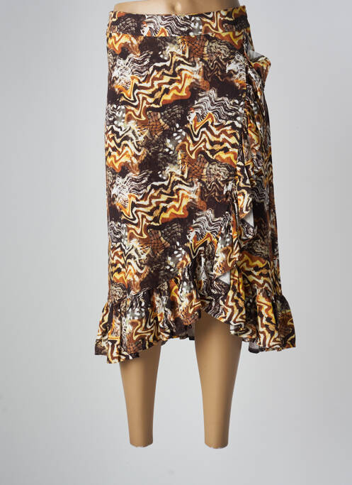 Jupe mi-longue marron MEXX femme