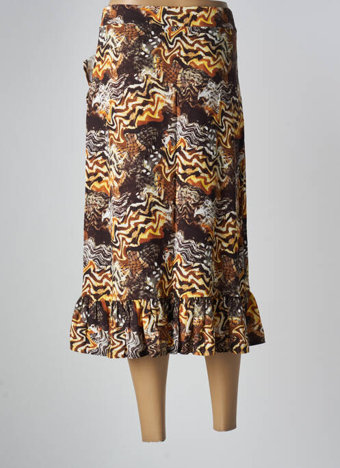Jupe mi-longue marron MEXX pour femme