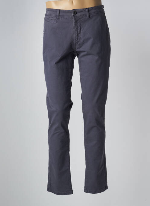 Pantalon chino bleu DELAHAYE pour homme