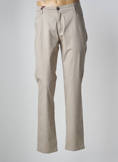 Pantalon droit beige DELAHAYE pour homme