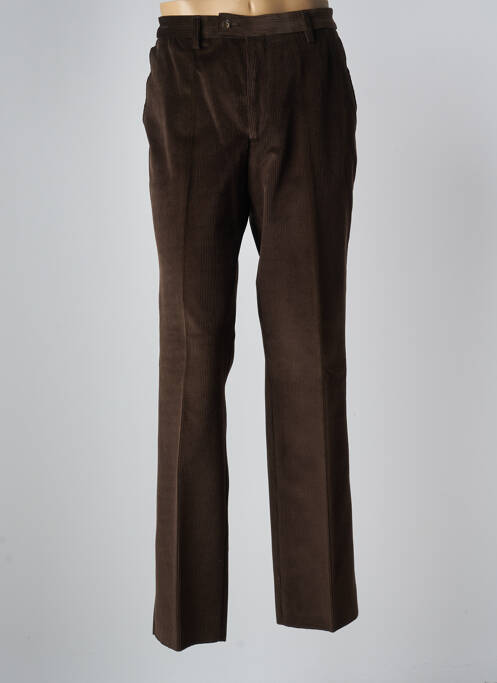 Pantalon droit marron COSSERAT pour homme